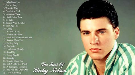 nelsons youtube|ricky nelson best hits.